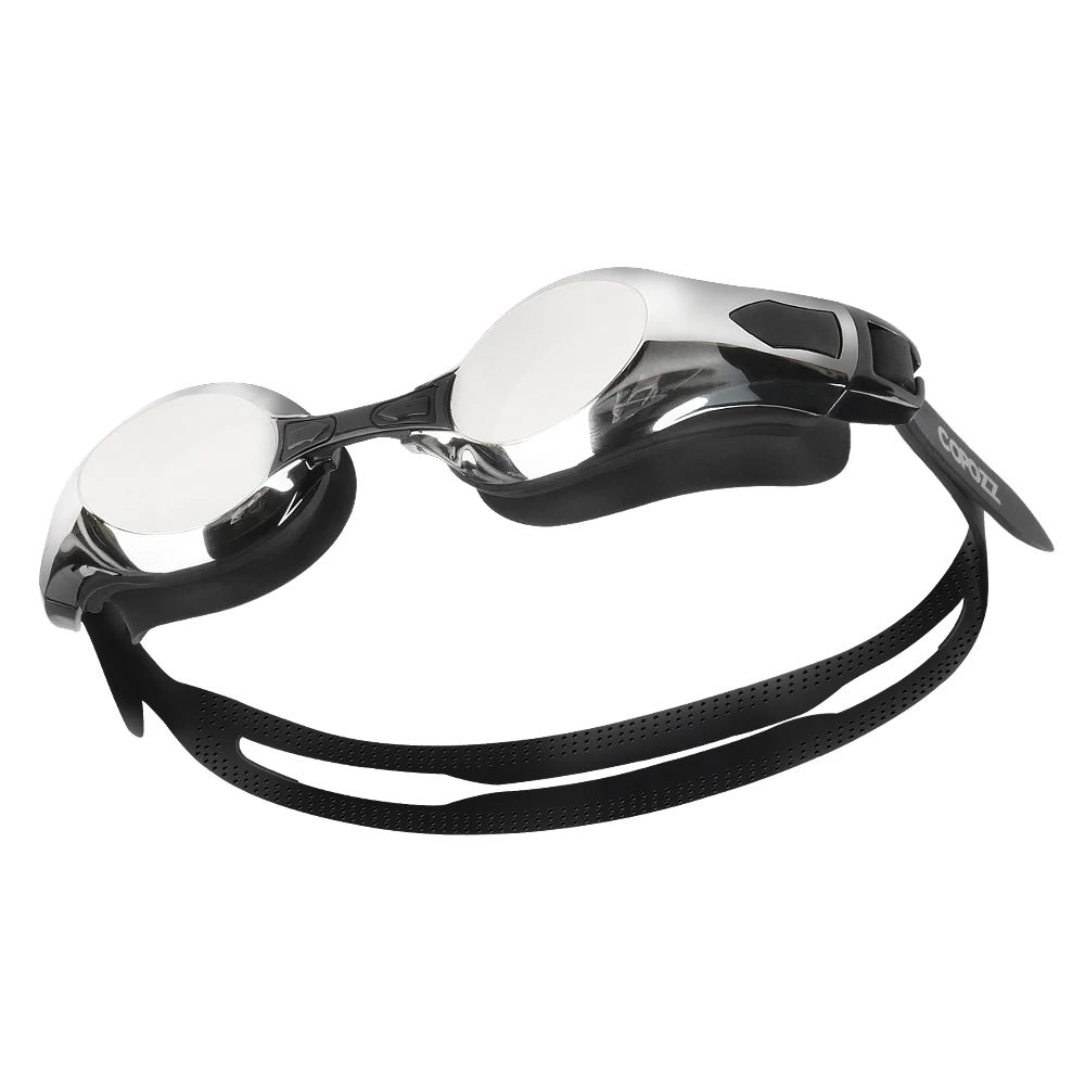 Gafas de natación impermeables para hombres y mujeres, lentes galvanizadas antivaho de alta definición, gafas de competición para adultos, novedad de verano