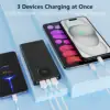 Portable Charger 10000mAh PD 22.5W Power Bank, Slim Battery Pack with 3 Outputs 2 Inputs with LED Display for USB Devices. 2