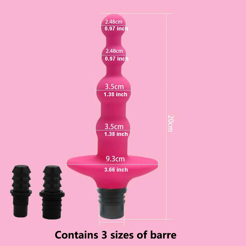 G-spot Silicone Fascia Gun Massage Head 3 Sizes Of Connectors 12-13mm/15-16mm/18-19mm Fascia Gun Massage dildo