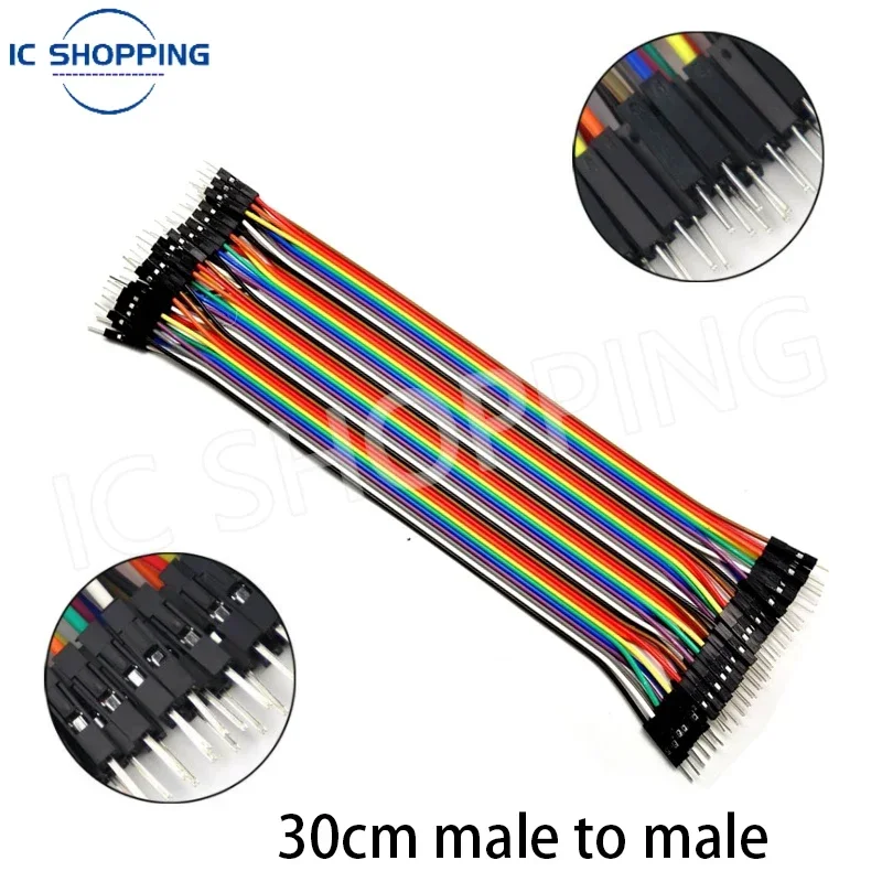 40-Piece DuPont Jumper Wire Set for DIY Electronics Projects