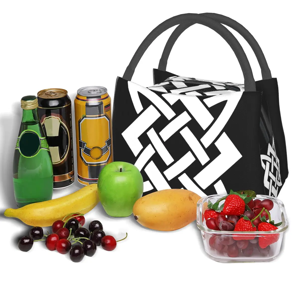 Slavic Pattern Portable insulation bag for Cooler Thermal Food Office Pinic Container
