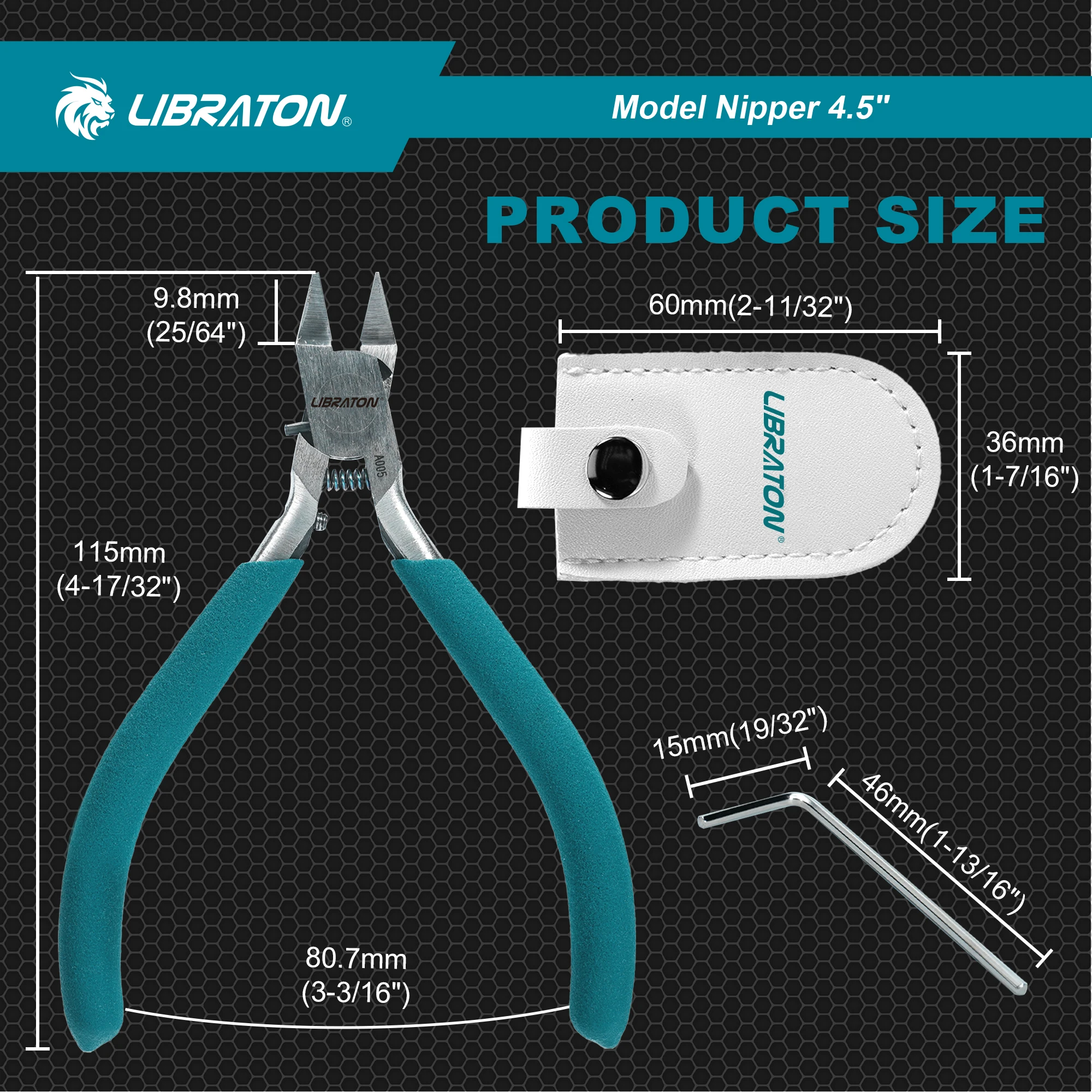プラモデル 工具 LIBRATON シングルエッジモデルニッパー 4.5