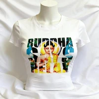 T-shirts pour filles mignonnes, hauts graphiques esthétiques, Style Y2k, vêtements pour femmes, Streetwear, impression Harajuku, T-shirts Sexy, été des années 90 2