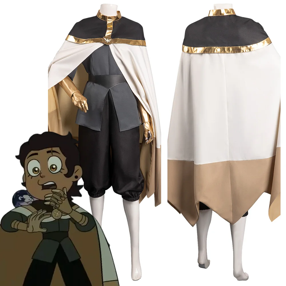 

Anime The Owl Cos House Luz Cosplay Costume For Girls Top Pants Cloak Set Fantasia Halloween Carnival Party Women Disguise Suit