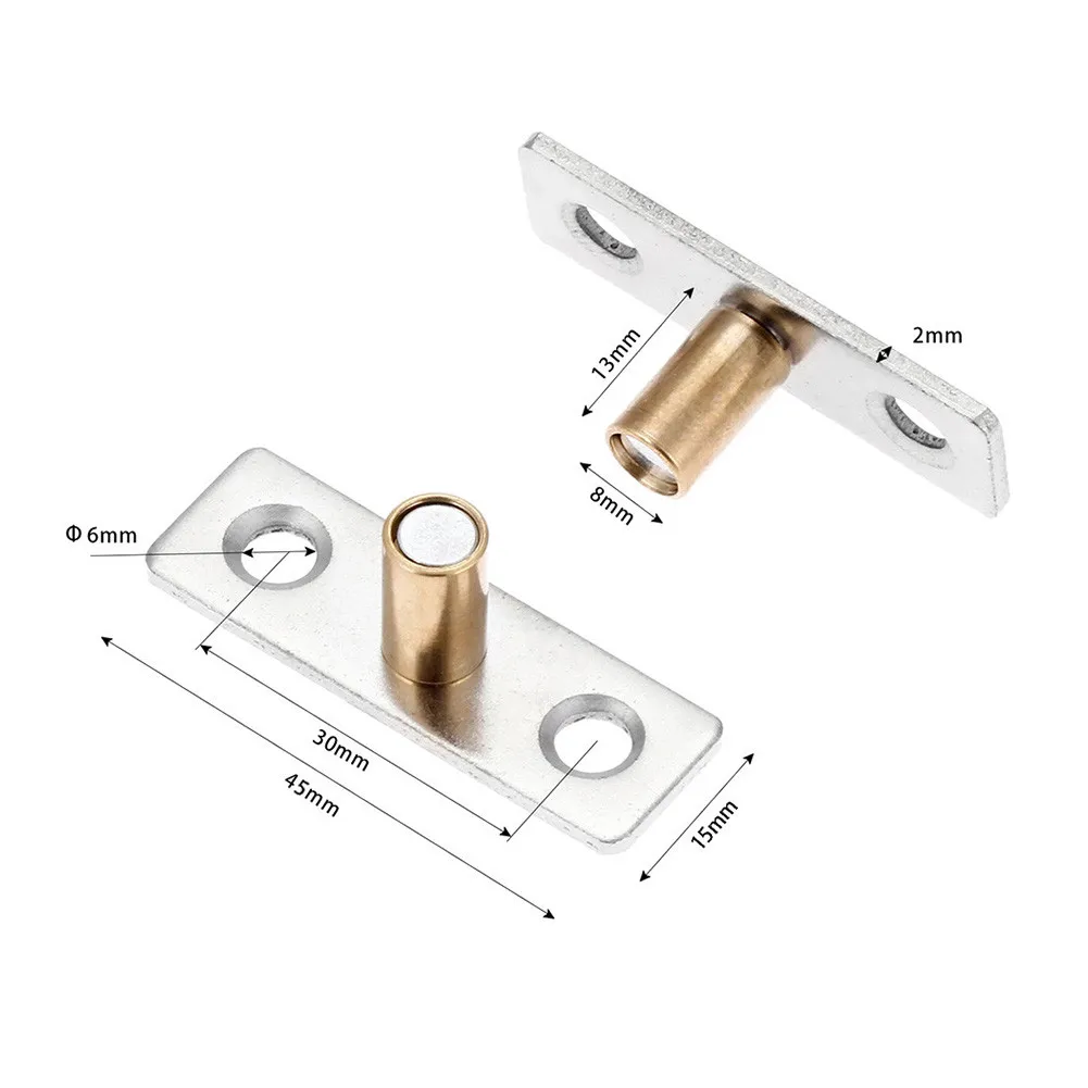 Practical Sliding Door Guide Locator Metal Parts Replacement Swing Stop Hardware Home Improvement Slides Door Stopper