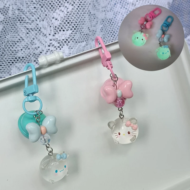 

Симпатичный Забавный брелок Sanrio Hello Kitty моя мелодия Kouromi Сделай Сам мультфильм девушка сердце день фотография Изысканная бижутерия подарок