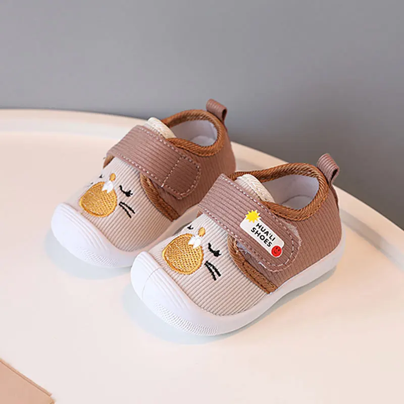 0-3 Years Old Baby Shoes First Walkers Spring Autumn Sneakers Boy Girls Anti Kicking Non-slip Soft Sole Squeaky Casual Shoes 5
