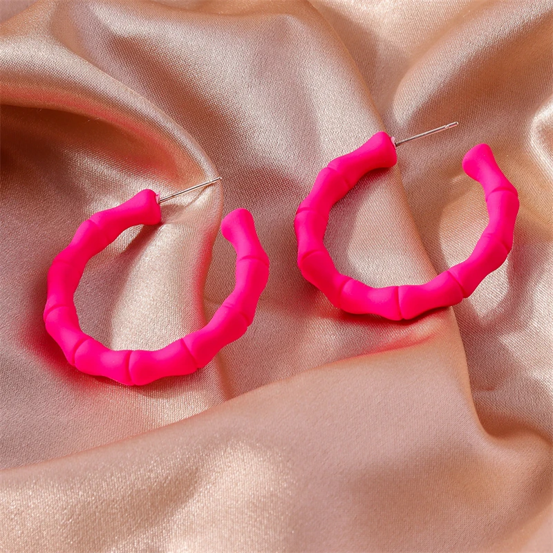 Modische, schlichte, runde Creolen für Damen und Mädchen, Party- und Urlaubsschmuck, Geschenke – Detail 5
