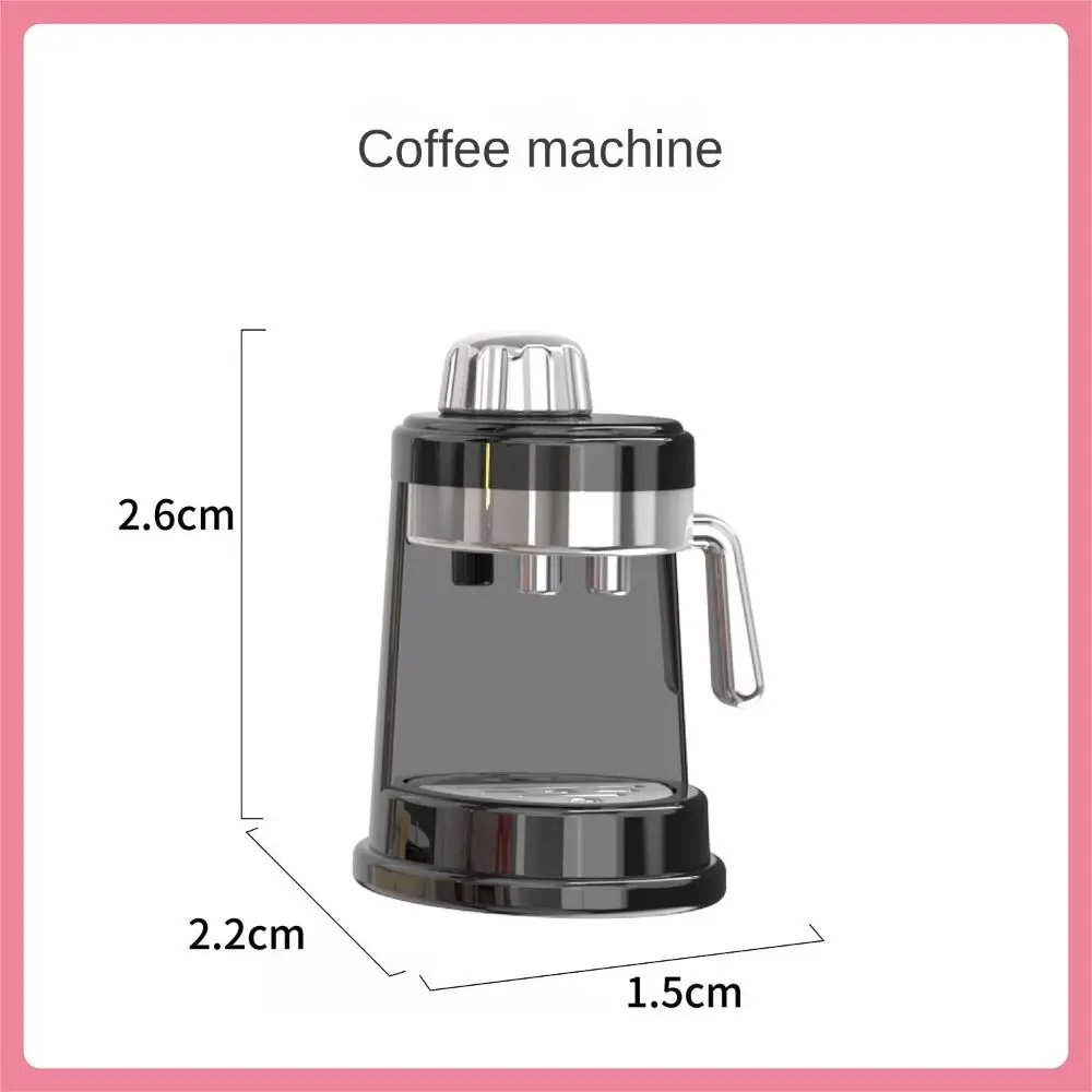 Coffee Maker Bookshelf Counter Table Model Electrical Model Decor Toy 1:12 Dollhouse Miniature Furniture Accessories 4
