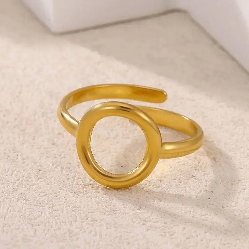 Gold Stainless Steel Ring for Women
