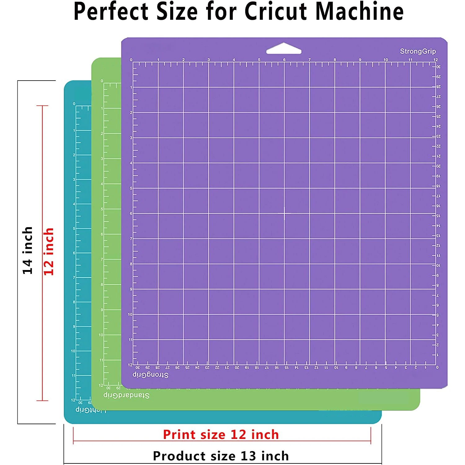 Cricut Cutting Machine Mat Variety 12x12, 4 Pack 