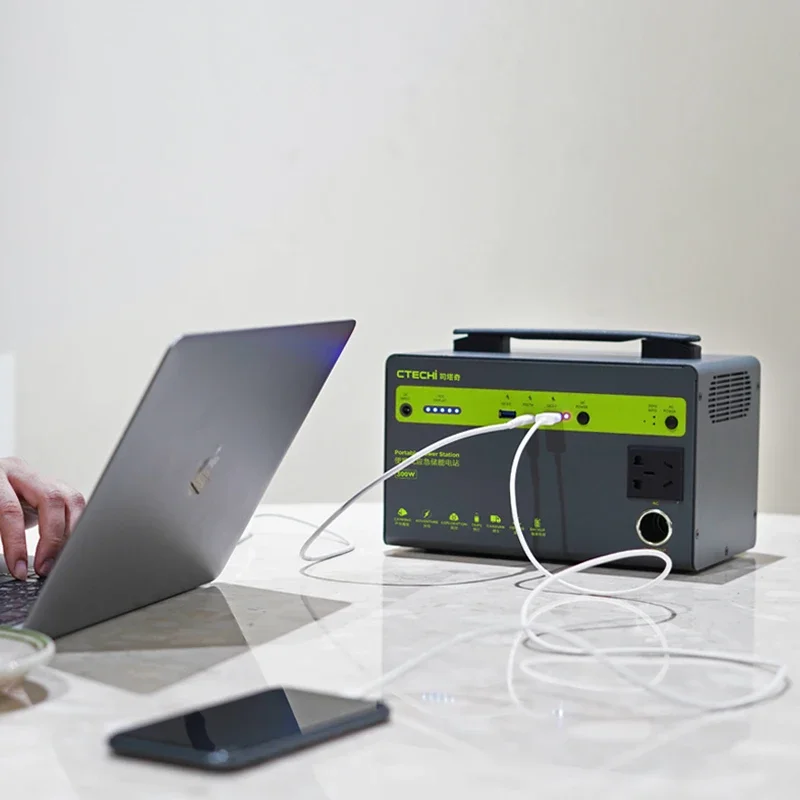Ctechi 300W 384Wh Generatore Di Corrente Ricaricabile Generatore Solare Centrale Elettrica Portatile Per Viaggi Campeggio Emergenza