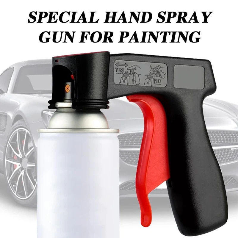 Polishing Paint Spray Gun Adaptor Instant Aerosol Trigger Handle with Full Grip Lock Universal Fit Cars Maintenance Care Tool 4