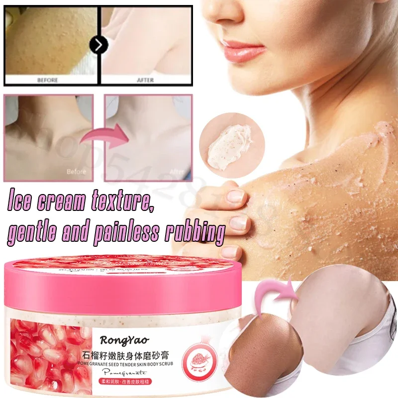 

Red Pomegranate Seeds Deep Cleansing Exfoliating Moisturizing Improving Dry and Smooth Skin Diluting Dullness Body Scrub