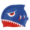 Kid's Swim Cap 3D Cartoon Design Swimming Hat Flexible Silicone Waterproof 1