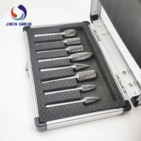 8pcs Factory Directly Rotary Tool Tungsten Carbide Cutter Shank 6mm 1/4'' inch Double-cut Rotary Files For Grinding Wood 1
