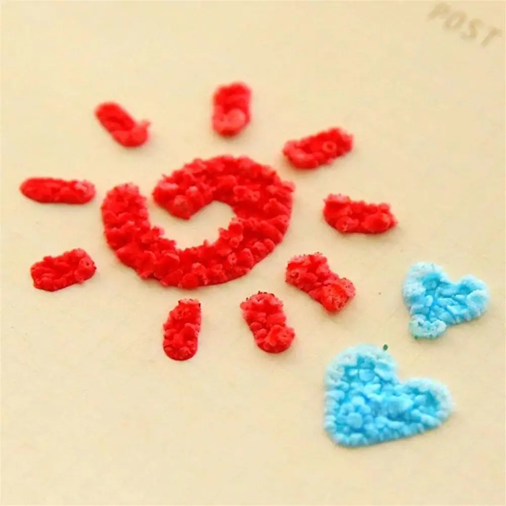 Color Marker Pens 6Colors Popcorn DIY 3D Art