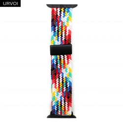 Braided Elastic Nylon Wristband with Magnetic Fold Buckle for 44 45 46 49mm (Pride edition)