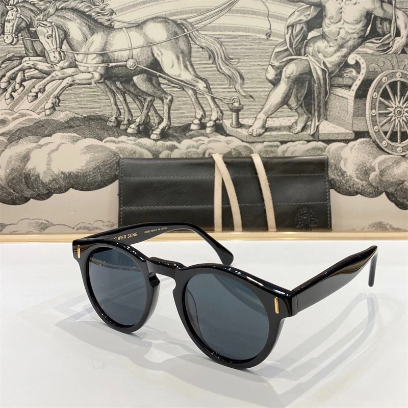 

SUPER SUNG SS007 Sunglasses For Men Women Summer Style Anti-Ultraviolet Retro Plate Round Frame Random Box