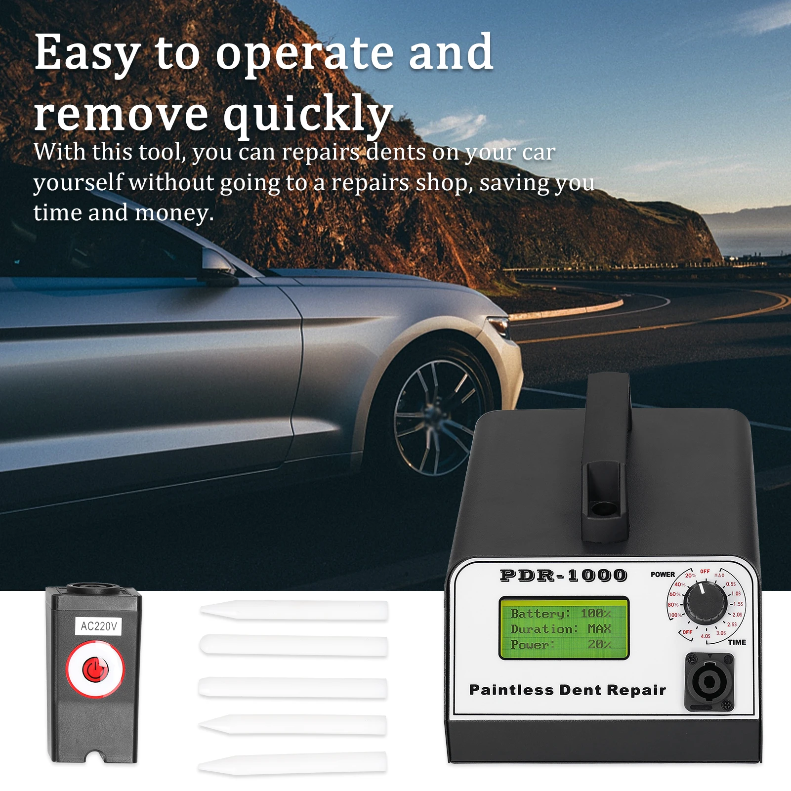 Auto Body Dent Repair Tool Portable Home Dents Remover Tool Car Paintless Dent Repairs Tool
