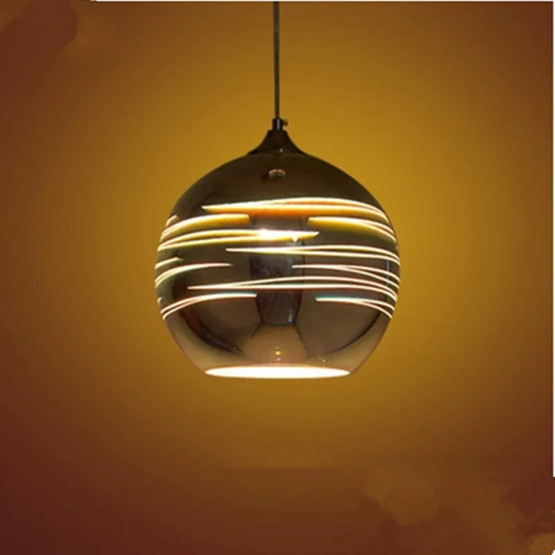 

Colored Glass Ball Pendant Light Creative Bar Clothing Store decor light fixtures Postmodern Restaurant Coffee Shop Hanging Lamp