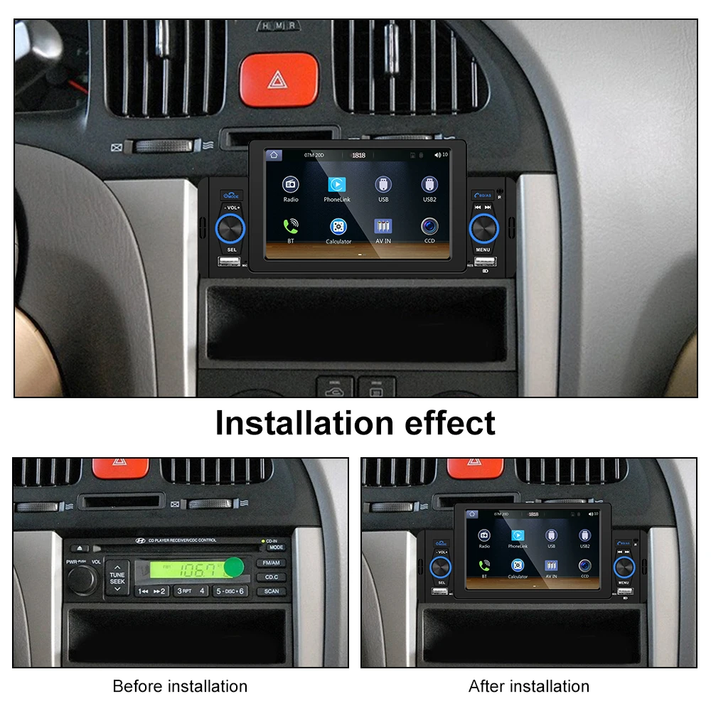 Kaufe Hikity 12 V Autoradio, 1 Din-Player, digitaler Bluetooth