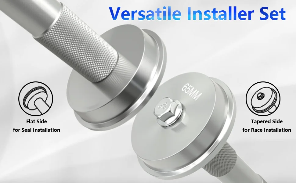 10-teiliges Installationswerkzeug für Lagernaben und Installationssatz für Dichtungsbuchsen für Fahrer | Dichtungstreiber und 9-Adapter – Detail 2
