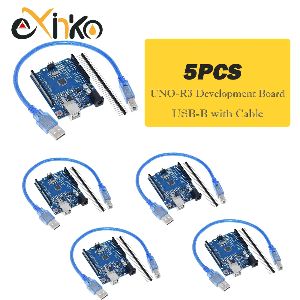 WQAZ Patata Fritta R3 CH340G MEGA328P SMD Chip 16MHz For Arduino Uno R3 Sviluppo Scheda USB Cable Atenega328P Un Set Basso Consumo Energetico (Color : Red