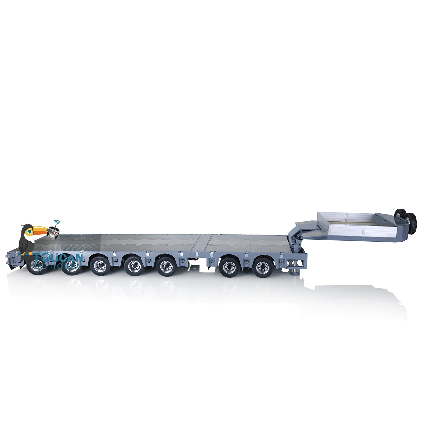 1/14 Fury Bear Detachable Gooseneck 2+5 Axles Metal Heavy Trailer For TAMIYAYA RC Tractor Truck Electric Excavator TH20431-SMT6 5