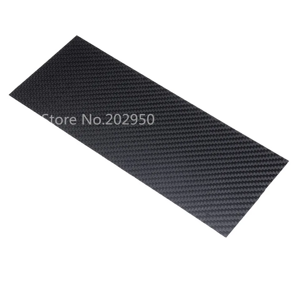 Placa de fibra de carbono 3K, 0,3mm, 1 hoja, 100%, tejido liso, brillante,  caliente, varios tamaños - AliExpress