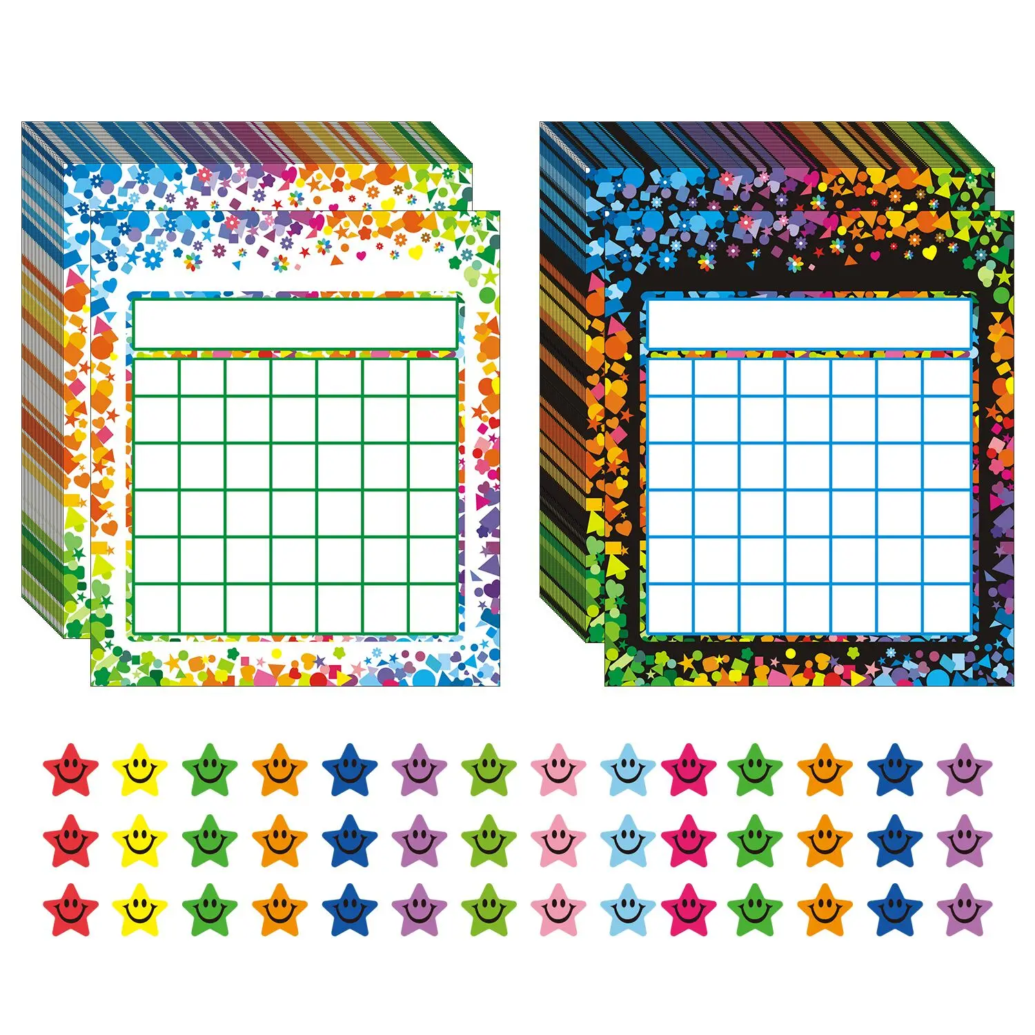 Classroom Incentive Reward Chart 80 Pack 2 Designs 2400 Pieces Colorful Star Stickers Students Classroom Teaching