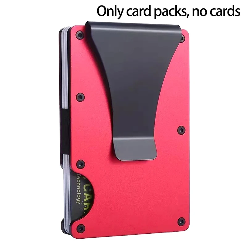 Slim RFID Minimalist Wallet with Money Clip – Anti-Theft Design
