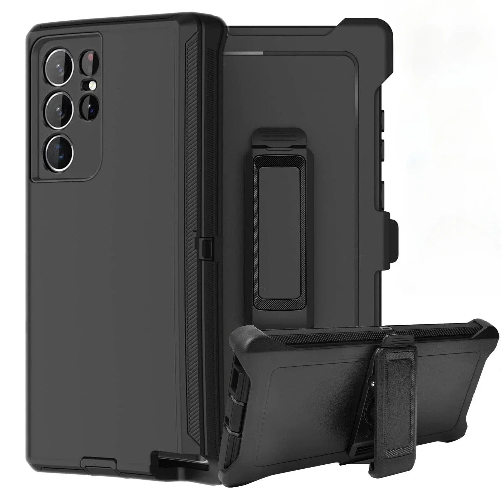 Heavy Duty Rugged Armor Case with Belt Clip