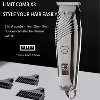 Cordless Hair Trimmer Mens Beard Trimmer Professional Wireless Hair Clipper Haircutting Kit for Men Rechargeable Barber Clippers 2