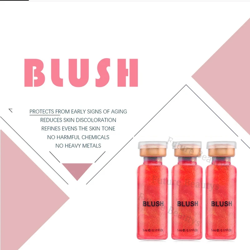 Korea 5ml Semi Permanent Pigment Glow Blush BB Cream Ampoule Serum Set Waterproof Brightening Moisturizing Makeup Treatment 5