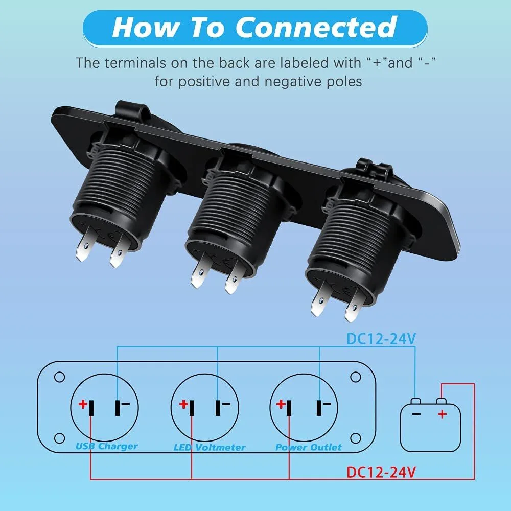 12V  USB 4.2A ڵ , LED  а      ÷  ڵ Ʈ RV