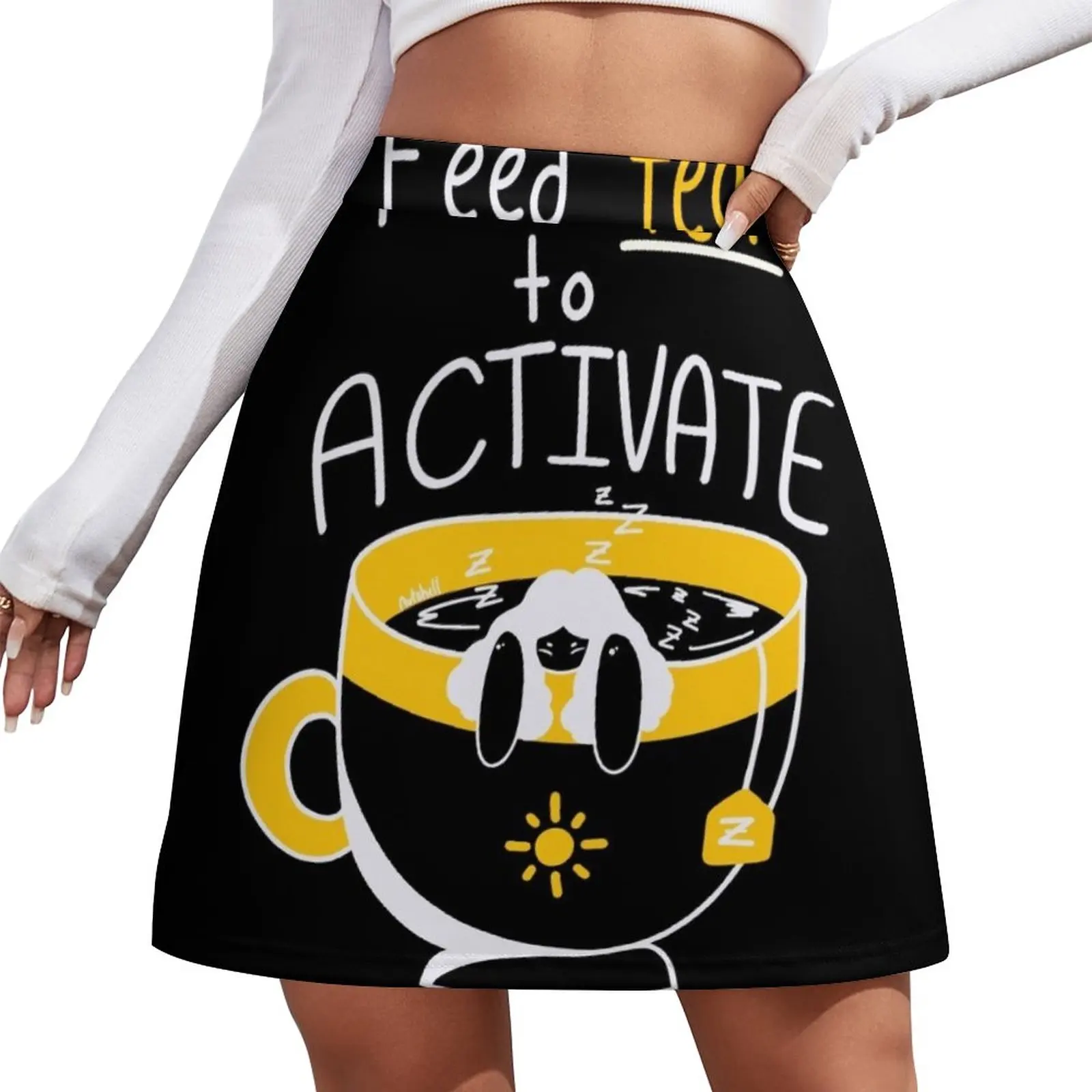 

Feed Tea to Activate Mini Skirt korean ladies summer korean summer clothes skorts for women