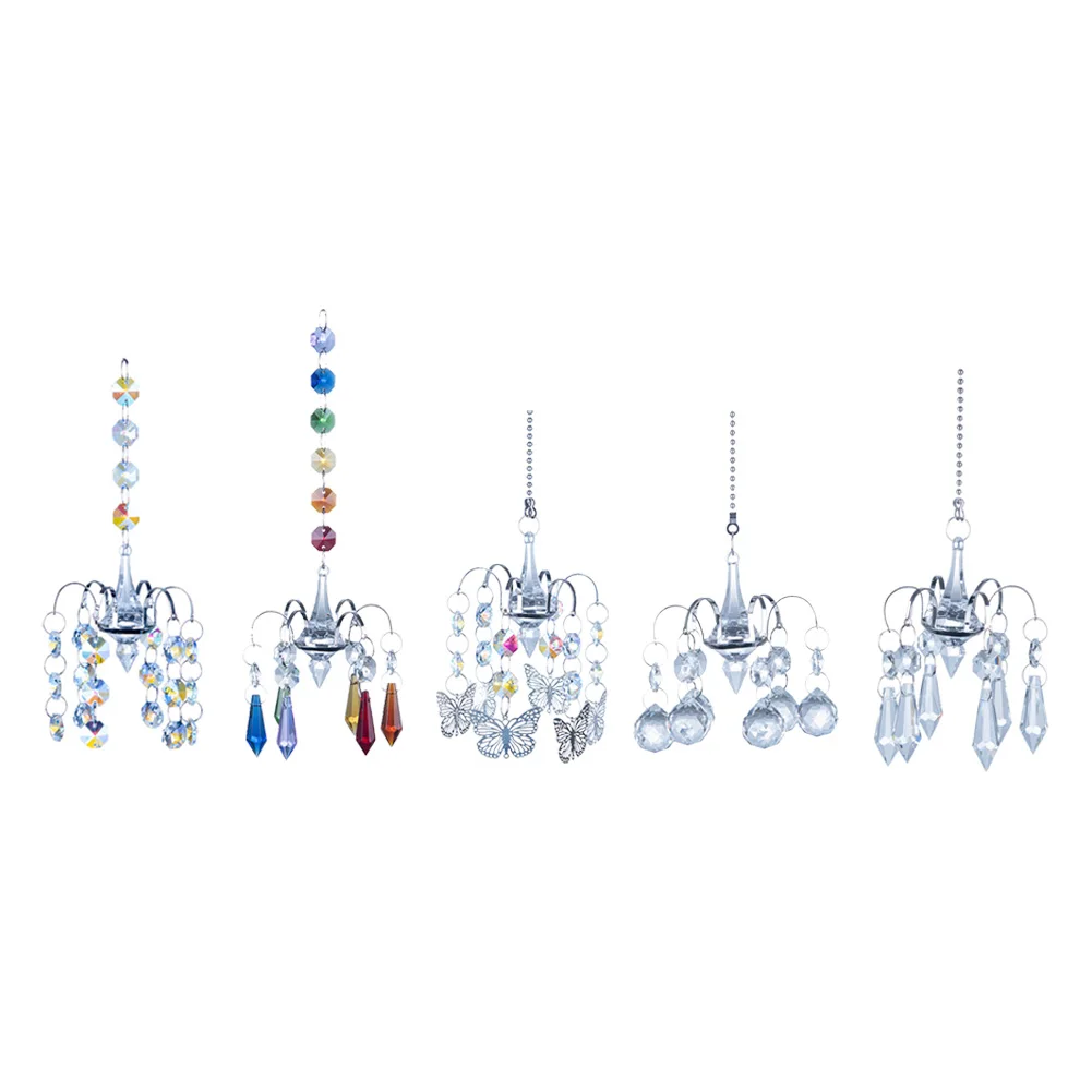 Crystal Beads Pendant Suncatcher Hanging Jewelry Ornament Indoor Outdoor Decor