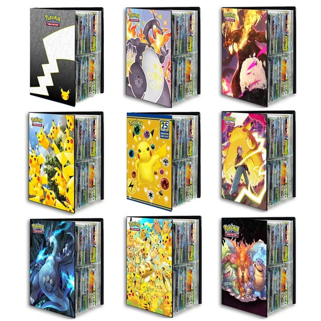 Álbum Para Cartas Pokémon Capacidade 240 Cards Pikachu Eevee em