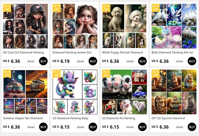 Kit Diamond Painting Gatto 30x40cm - Pittura Diamante 5D Con Fiori - Per Adulti E Principianti - Foto 8