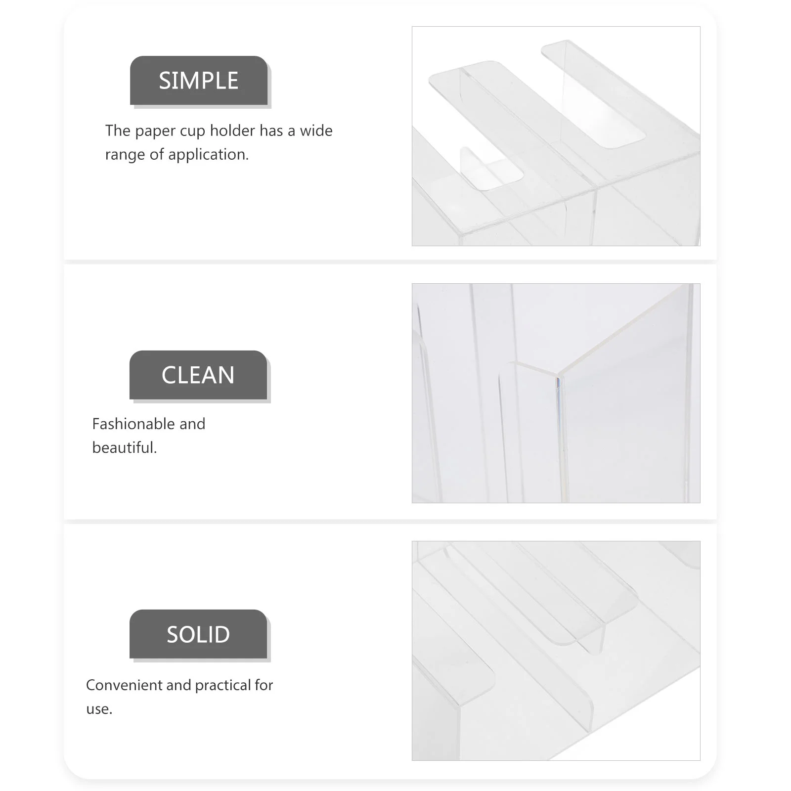 Countertop Cup Lid Organizer Holder Coffee Dispenser Dedicated Paper Stand Cups cup storage holder paper cup dispenser