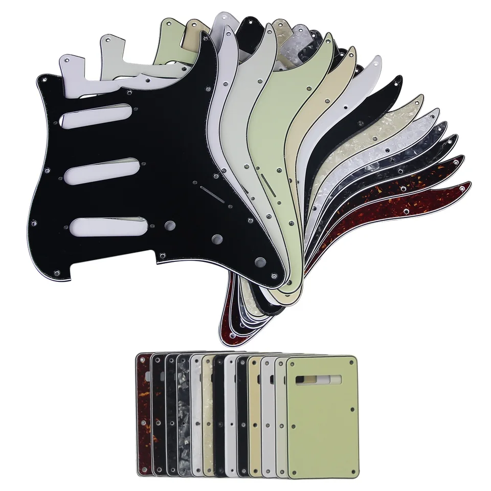 Battipenna Chitarra FLEOR Stile SSS - Per Fender Stratocaster USA/MEX - Con Piastra Posteriore E Viti - Foto 6