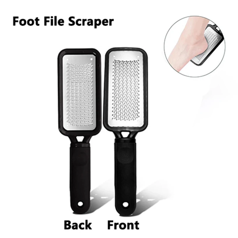 1 Piece Foot File Foot File Scrubber Dead Skin Callus Remover Stainless Scraper Feet Care Clean Tool