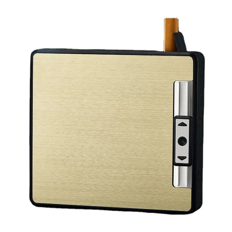 

Waterproof And Pressure Resistant Men's Rechargeable Cigarette Lighter Automatic Smoke Aluminum Cigarette Box Tungsten Lighter
