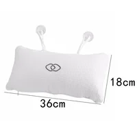 Comfort Neck Back Anti-slip Bathtub Pillow Spa Bath Bathtub Cushion Soft Headrest Massage Suction Cup Hot Tub Pillow Accessories 5