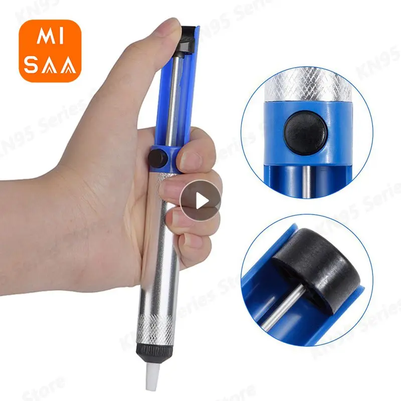 

Aluminum Metal Desoldering Pump Suction Tin Gun Soldering Sucker Pen Removal Vacuum Soldering Iron Desolder Hand Welding Tools