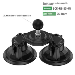 Universal Windshield Suction Mount with 1/4 Threaded Base for Versatile Camera and Accessory Support