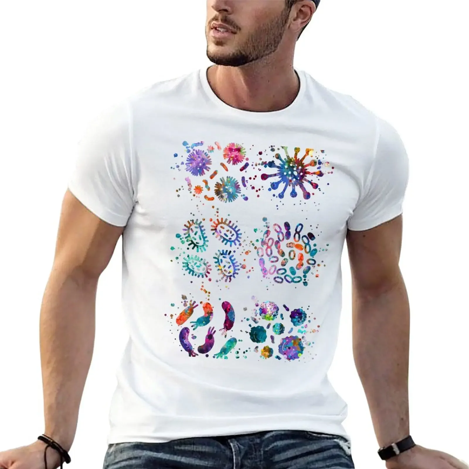 

Different Kinds of Bacteria Collection T-Shirt blanks Short sleeve tee mens big and tall t shirts