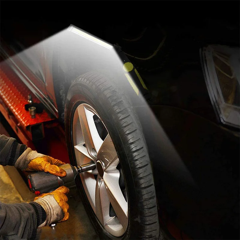 1/2/3/4Pcs COB led work light led flashlight camping lamp Rechargeable with Hook Magnetic Base Portable Inspection Light for Car Repair Emergency