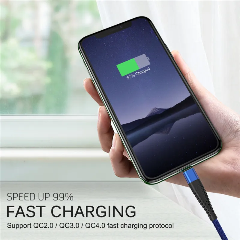 Premium 3M USB-C Quick Charge Phone Cable
